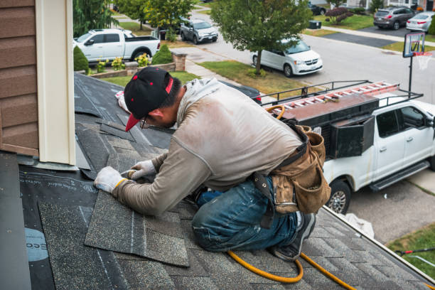Professional Hail Damage Roof Repair technician working in Forest Knolls, CA